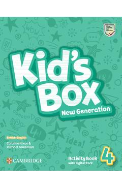 Coperta cărții 'Kid's Box New Generation Level 4 Activity Book with Digital Pack British English - Caroline Nixon'