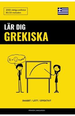 Poza produsului L�r dig Grekiska - Snabbt / L�tt / Effektivt: 2000 viktiga ordlistor - Pinhok Languages