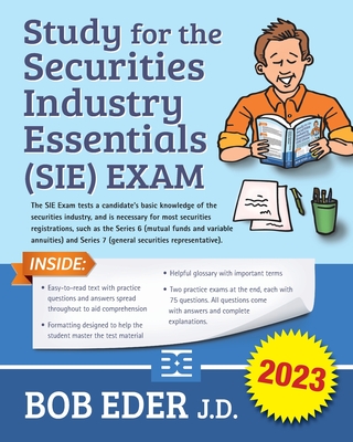 Coperta cărții 'Study for the Securities Industry Essentials (SIE) Exam - Bob Eder'