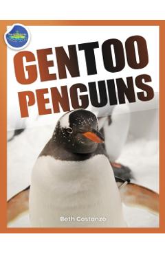 Coperta cărții 'Gentoo Penguins activity workbook ages 4-8 - Beth Costanzo'