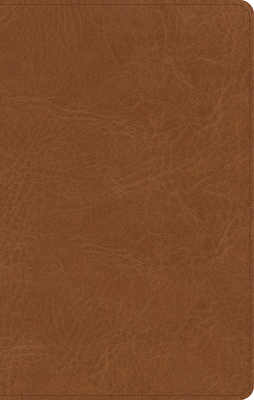 CSB Single-Column Personal Size Bible, Saddle Genuine Leather - Csb Bibles By Holman