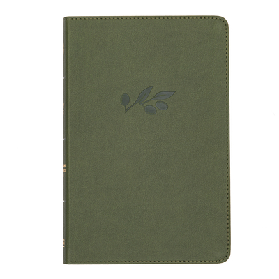 CSB Thinline Reference Bible, Olive Leathertouch - Csb Bibles By Holman