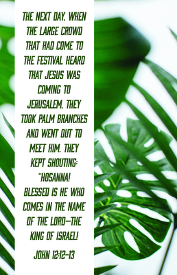 Blessed Is the King of Israel Bulletin (Pkg 100) Palm Sunday - Broadman Church Supplies Staff