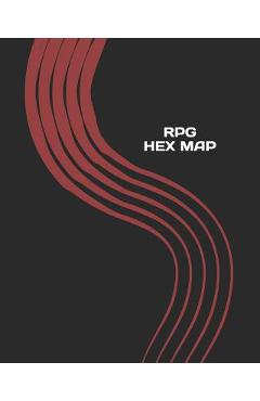 Poza produsului RPG Hex Map: Hexagon Battle Grid Game Mat Template Book with Honeycomb Graph Paper Pages - Mjsb Hobby Crafts