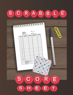 Scrabble Score Sheet: 100 pages scrabble game word building for 2 players scrabble books for adults, Dictionary, Puzzles Games, Scrabble Sco - Charita Dami