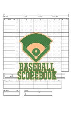 Coperta cărții 'Baseball Scorebook: 100 Scoring Sheets For Baseball and Softball Games, Glover's Scorebooks, Large (8.5X 11) - Na Sr'