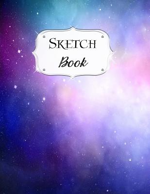 Sketch Book: Galaxy Sketchbook Scetchpad for Drawing or Doodling Notebook Pad for Creative Artists #7 Blue Purple Pink - Jazzy Doodles