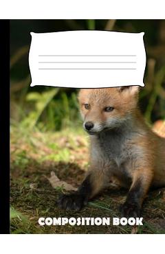 Poza produsului Composition Book: Fox Composition Notebook Wide Ruled - Pinnacle Novelty Publishing