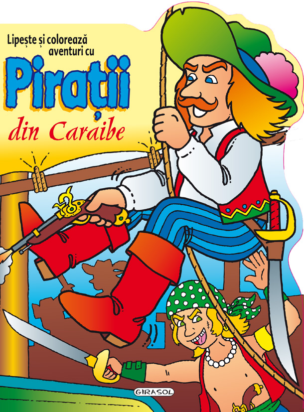 Lipeste si coloreaza aventuri cu piratii din caraibe