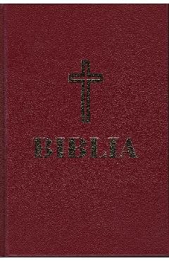 Coperta cărții 'Biblia mijlocie visinie Aurie'
