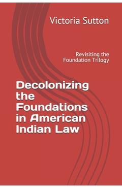 Coperta cărții 'Decolonizing the Foundations in American Indian Law: Revisiting the Foundation Trilogy - Victoria Sutton'