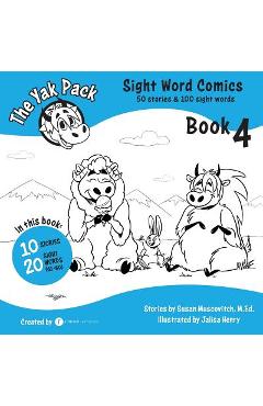 Poza produsului The Yak Pack: Sight Word Comics: Book 4: Comic Books to Practice Reading Dolch Sight Words (61-80) - Rumack Resources