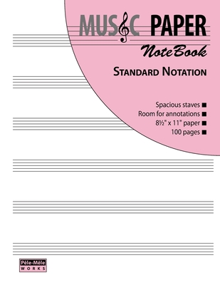 Coperta cărții 'MUSIC PAPER NoteBook - Standard Notation - Ashkan Mashhour'