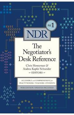 Coperta cărții 'The Negotiator's Desk Reference - Chris Honeyman'