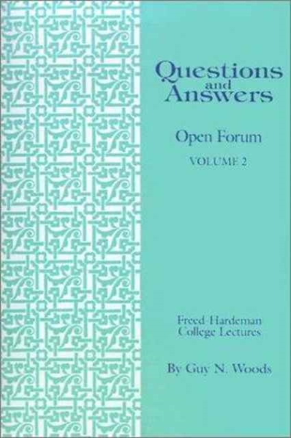 Questions & Answers: Open Forum - Guy N. Woods