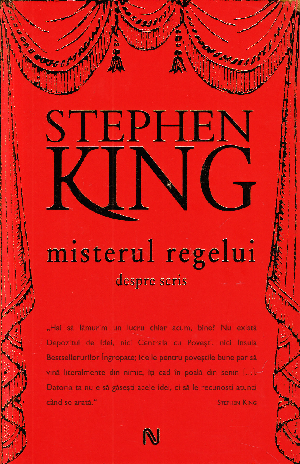 Coperta cărții 'Misterul regelui. Despre scris - Stephen King'