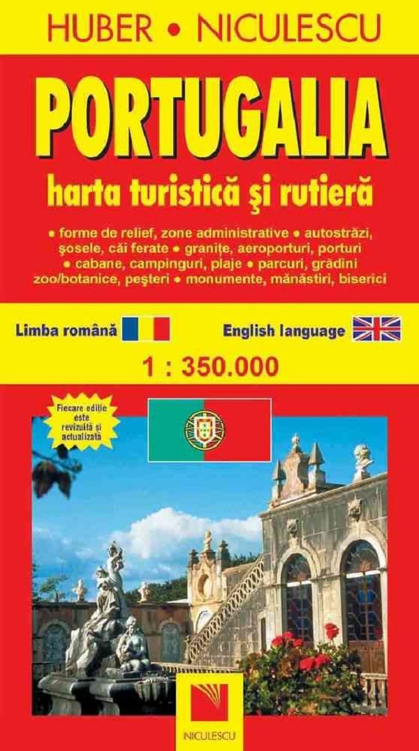 Portugalia - Harta turistica si rutiera