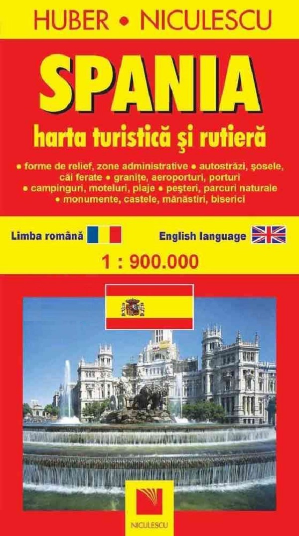 Spania harta turistica si rutiera