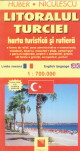 Coperta cărții 'Litoralul turciei harta turistica si rutiera'