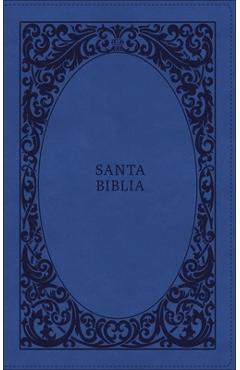 Poza produsului Biblia Reina-Valera 1960, Tierra Santa, Ultrafina Letra Grande, Leathersoft, Azul, Con Cierre - Vida