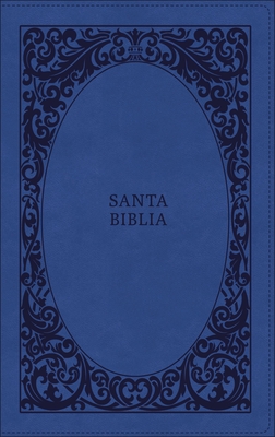 Biblia Reina-Valera 1960, Tierra Santa, Ultrafina Letra Grande, Leathersoft, Azul, Con Cierre - Vida