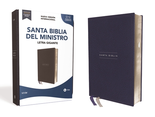 Nvi, Santa Biblia del Ministro, Texto Revisado 2022, Leathersoft, Azul Marino, Con Índice, Palabras de Jesús En Rojo - Nueva Versión Internacional