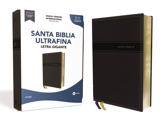 Nvi, Santa Biblia, Texto Revisado 2022, Ultrafina, Letra Gigante, Leathersoft, Negro, Palabras de Jesús En Rojo - Nueva Versión Internacional