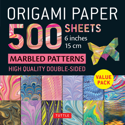 Origami Paper 500 Sheets Marbled Patterns 6 (15 CM): Tuttle Origami Paper: Double-Sided Origami Sheets Printed with 12 Different Designs (Instructions - Tuttle Studio