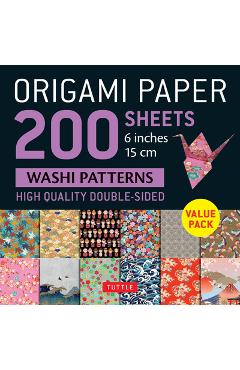 Origami Paper 200 Sheets Washi Patterns 6 (15 CM): Tuttle Origami