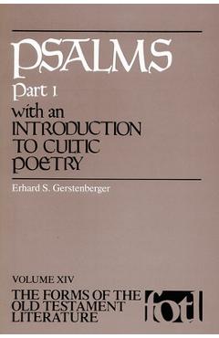 Coperta cărții 'Psalms, Part 1: An Introduction to Cultic Poetry - Erhard S. Gerstenberger'