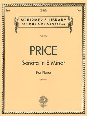 Sonata in E Minor: Schirmer Library of Classics Volume 2023 Piano Solo - Florence Price