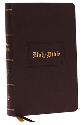 Kjv, Personal Size Large Print Reference Bible, Vintage Series, Leathersoft, Brown, Red Letter, Thumb Indexed, Comfort Print: Holy Bible, King James V - Thomas Nelson