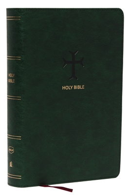 Nkjv, End-Of-Verse Reference Bible, Personal Size Large Print, Leathersoft, Green, Red Letter, Thumb Indexed, Comfort Print: Holy Bible, New King Jame - Thomas Nelson