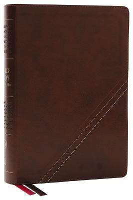 Nkjv, Word Study Reference Bible, Leathersoft, Brown, Red Letter, Thumb Indexed, Comfort Print: 2,000 Keywords That Unlock the Meaning of the Bible - Thomas Nelson