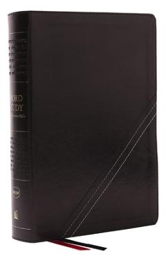 Poza produsului Nkjv, Word Study Reference Bible, Leathersoft, Black, Red Letter, Comfort Print: 2,000 Keywords That Unlock the Meaning of the Bible - Thomas Nelson