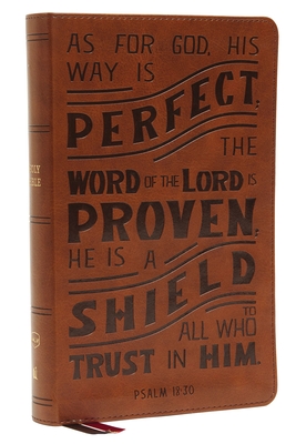 Nkjv, Personal Size Reference Bible, Verse Art Cover Collection, Leathersoft, Tan, Red Letter, Thumb Indexed, Comfort Print: Holy Bible, New King Jame - Thomas Nelson