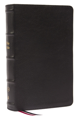 Kjv, Personal Size Large Print Single-Column Reference Bible, Genuine Leather, Black, Red Letter, Comfort Print: Holy Bible, King James Version - Thomas Nelson