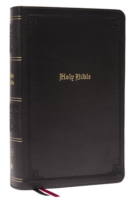 Kjv, Personal Size Large Print Single-Column Reference Bible, Leathersoft, Black, Red Letter, Thumb Indexed, Comfort Print: Holy Bible, King James Ver - Thomas Nelson