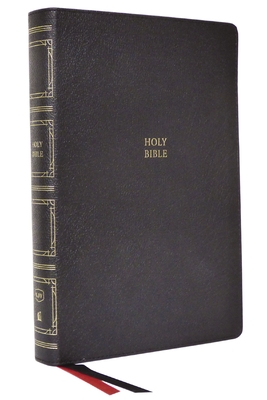 Kjv, Paragraph-Style Large Print Thinline Bible, Genuine Leather, Black, Red Letter, Comfort Print: Holy Bible, King James Version - Thomas Nelson