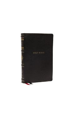 Coperta cărții 'Nkjv, Personal Size Reference Bible, Sovereign Collection, Genuine Leather, Black, Red Letter, Comfort Print: Holy'