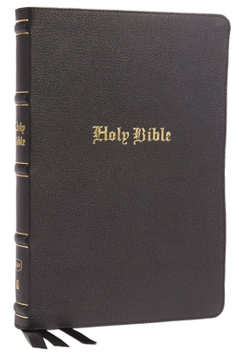 Kjv, Thinline Bible, Large Print, Genuine Leather, Black, Red Letter, Comfort Print: Holy Bible, King James Version - Thomas Nelson