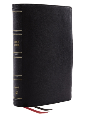 Nkjv, Deluxe Thinline Reference Bible, Genuine Leather, Black, Red Letter, Comfort Print: Holy Bible, New King James Version - Thomas Nelson