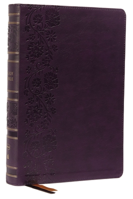 Nkjv, Single-Column Wide-Margin Reference Bible, Leathersoft, Purple, Red Letter, Thumb Indexed, Comfort Print: Holy Bible, New King James Version - Thomas Nelson