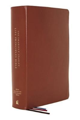 Nasb, Charles F. Stanley Life Principles Bible, 2nd Edition, Genuine Leather, Brown, Thumb Indexed, Comfort Print: Holy Bible, New American Standard B - Charles F. Stanley