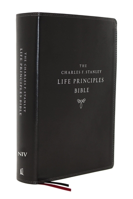 Niv, Charles F. Stanley Life Principles Bible, 2nd Edition, Leathersoft, Black, Comfort Print: Holy Bible, New International Version - Charles F. Stanley