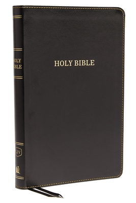 KJV, Thinline Bible, Standard Print, Imitation Leather, Black, Indexed, Red Letter Edition - Thomas Nelson