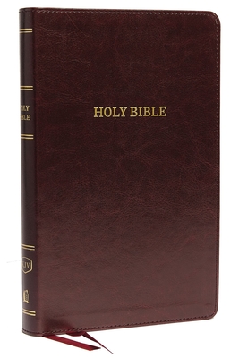 KJV, Deluxe Thinline Reference Bible, Imitation Leather, Burgundy, Red Letter Edition - Thomas Nelson