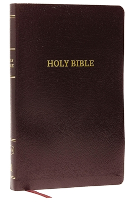 KJV, Thinline Reference Bible, Bonded Leather, Burgundy, Indexed, Red Letter Edition - Thomas Nelson