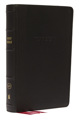 KJV, Reference Bible, Personal Size Giant Print, Genuine Leather, Black, Red Letter Edition - Thomas Nelson