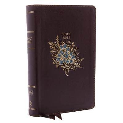 KJV, Deluxe Reference Bible, Personal Size Giant Print, Imitation Leather, Burgundy, Red Letter Edition - Thomas Nelson
